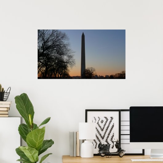 Washington Monument at Sunset Poster (Heimbüro)