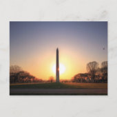 Washington Monument at Sunset Postkarte (Vorderseite)