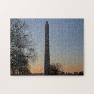 Washington Monument at Sunset Puzzle