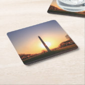 Washington Monument at Sunset Rechteckiger Pappuntersetzer (angewinkelt)
