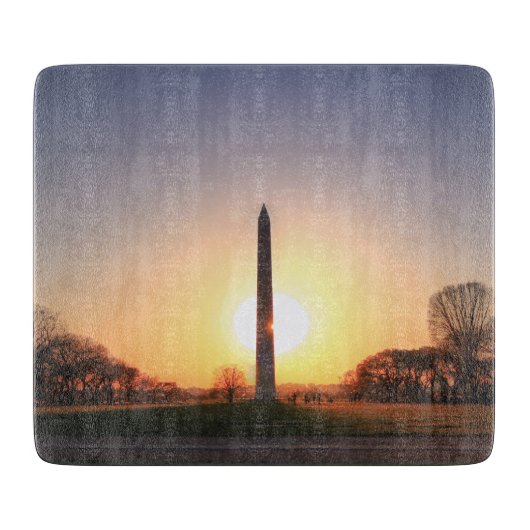 Washington Monument at Sunset Schneidebrett (Vorderseite)