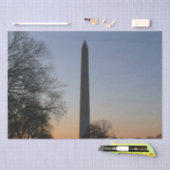 Washington Monument at Sunset Seidenpapier (Handwerk)