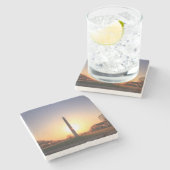 Washington Monument at Sunset Steinuntersetzer (Seitenansicht)