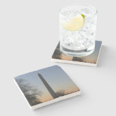 Washington Monument at Sunset Steinuntersetzer (Seitenansicht)