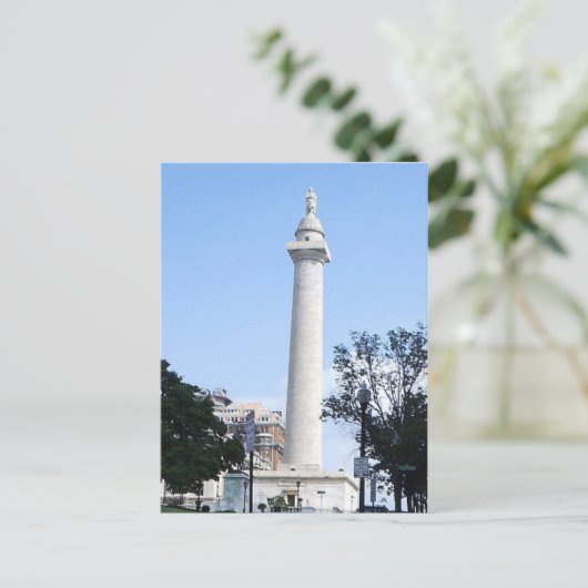 Washington Monument Baltimore Postcard Postkarte (Stehend Vorderseite)