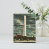 Washington Monument bei Nacht Postkarte (Stehend Vorderseite)