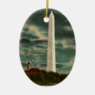 Washington Monument by Night Ornament