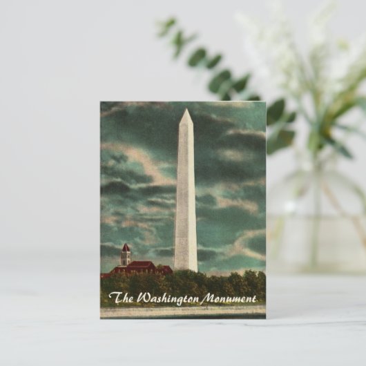 Washington Monument by Night Postcard Postkarte (Stehend Vorderseite)
