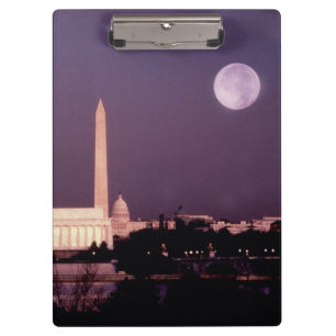 Washington-Monument, die Hauptstadt und Jefferson Klemmbrett