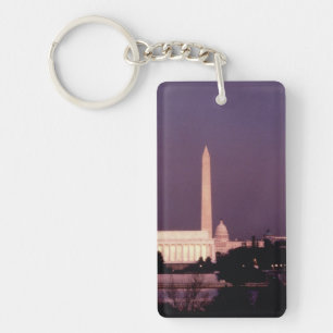 Washington-Monument, die Hauptstadt und Jefferson Schlüsselanhänger