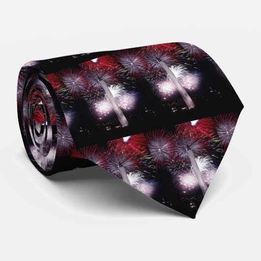 Washington Monument Fireworks Krawatte (Gerollt)