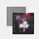 Washington Monument Fireworks Magnet (Vorderseite/Rückseite)