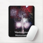 Washington Monument Fireworks Mousepad (Mit Mouse)