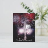 Washington Monument Fireworks, ZSSG Postkarte (Stehend Vorderseite)