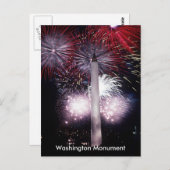 Washington Monument Fireworks, ZSSG Postkarte (Vorne/Hinten)