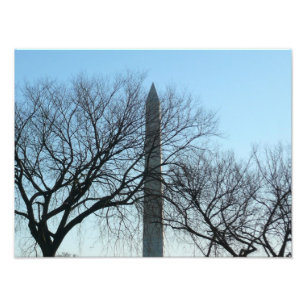Washington Monument im Winter I Landschaft Fotodruck