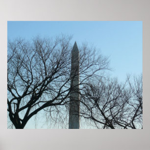 Washington Monument im Winter I Landschaft Poster