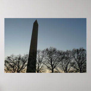 Washington Monument im Winter II Landschaft Poster