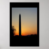 Washington Monument in Dusk Poster (Vorne)