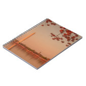 Washington-Monument Kirschblüte am Sonnenuntergang Notizblock (Linke Seite)