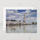 WASHINGTON MONUMENT LITHOGRAPH POSTKARTE (Vorne/Hinten)