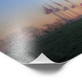 Washington Monument mit Orange Sunset Fotodruck (Ecke)