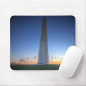 Washington Monument mit Orange Sunset Mousepad (Mit Mouse)