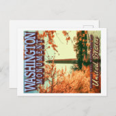 WASHINGTON MONUMENT - NATIONALES MALL WASHINGTON D POSTKARTE (Vorne/Hinten)