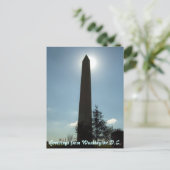 Washington Monument Postcard Postkarte (Stehend Vorderseite)