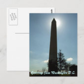 Washington Monument Postcard Postkarte (Vorne/Hinten)