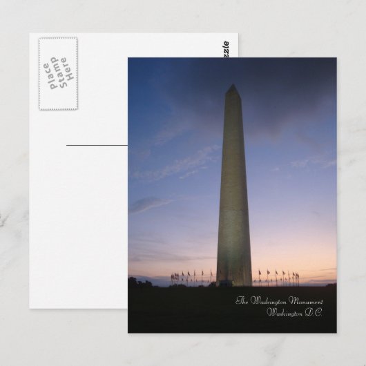 Washington Monument Postcard Postkarte (Vorne/Hinten)