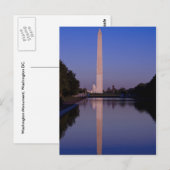 Washington Monument Postcard Postkarte (Vorne/Hinten)