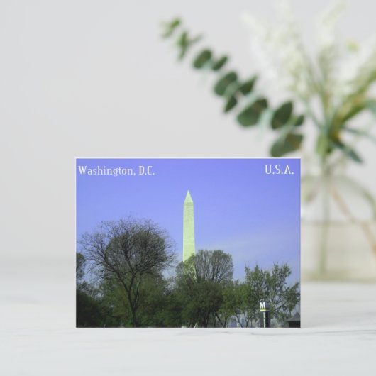 Washington Monument Postcard Postkarte (Stehend Vorderseite)