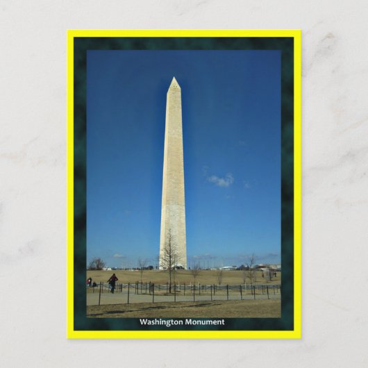 Washington Monument Postcard Postkarte (Vorderseite)