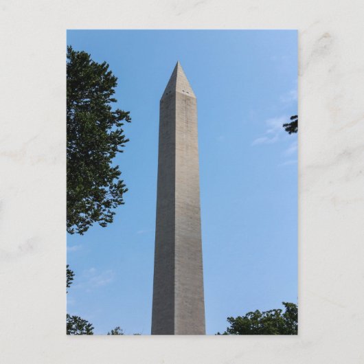 Washington Monument Postcard Postkarte (Vorderseite)