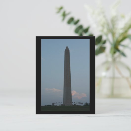 Washington Monument Postkarte (Stehend Vorderseite)