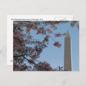 Washington Monument Postkarte (Vorne/Hinten)