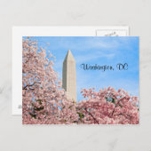Washington Monument Postkarte (Vorne/Hinten)