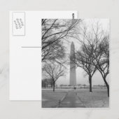 Washington Monument Postkarte (Vorne/Hinten)