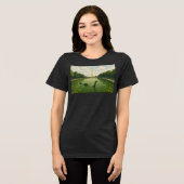 Washington Monument Reflecting Pool mit Loch Ness Tri-Blend Shirt (Vorderseite voll)