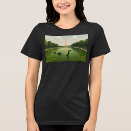 Washington Monument Reflecting Pool mit Loch Ness Tri-Blend Shirt