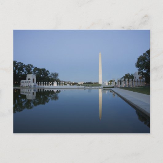 Washington Monument, Reflection Pool, Washington Postkarte (Vorderseite)