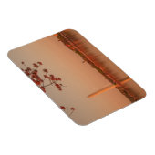 Washington Monument Sakura bei Sonnenuntergang. Magnet (Rechte Seite)