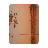 Washington Monument Sakura bei Sonnenuntergang. Magnet (Vertikal)