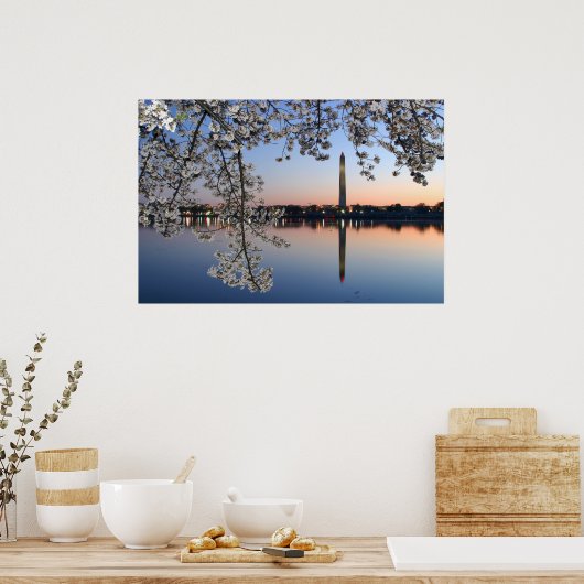 Washington Monument Spring Morning Poster (Küche)