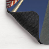 Washington Monument U.S.A. Flaggen Mousepad (Ecke)