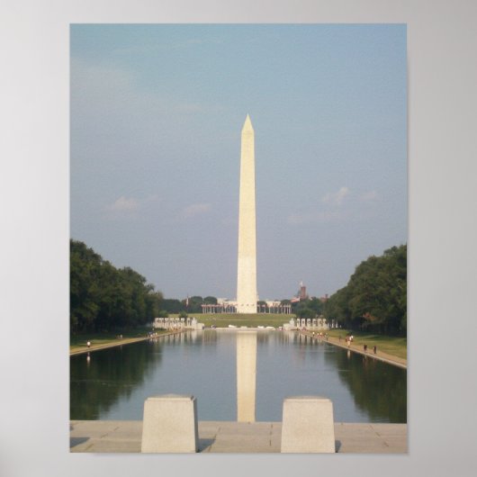 Washington Monument und Reflecting Pool Poster (Vorne)