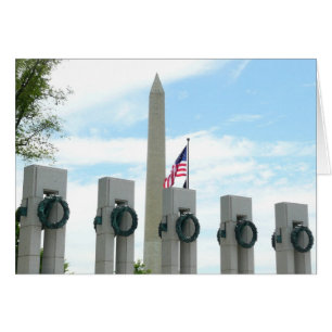 Washington Monument und WWII-Denkmal in DC