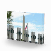 Washington Monument und WWII-Denkmal in DC Fotoblock (Rechts)