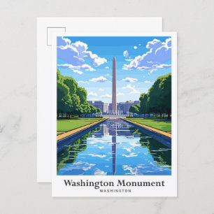 Washington Monument United Staaten Travel Postkarte